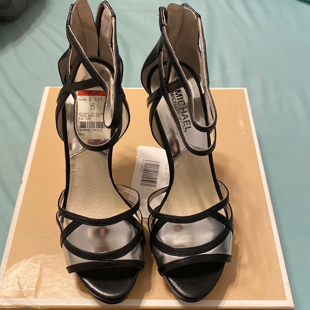 Michael Kors Jaida black heels